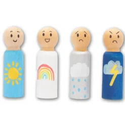 Set 10 figuras de madera 7cm.<Loolipo Best