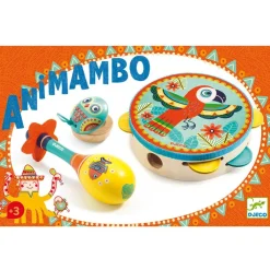 Set 3 instrumentos musicales de madera Animambo<Djeco Outlet