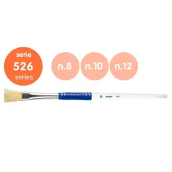 Set 3 pinceles planos serie 526 números 8, 10 y 12<Milan Hot
