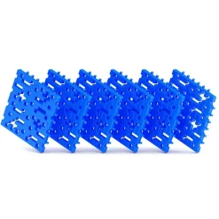 Set 6 placas base basic color azul soporte construcciones<Meli New