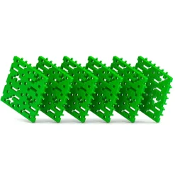 Set 6 placas base basic color verde soporte construcciones<Meli Discount