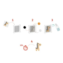 Set 5 plantillas para perlas de agua 8x8cm<Loolipo New
