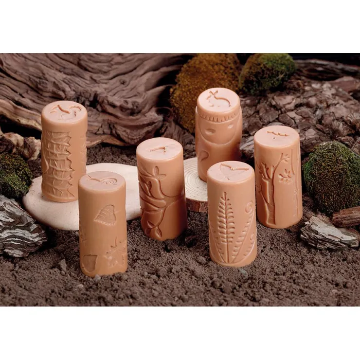 Set 6 rodillos para modelar amigos del bosque<Yellow Door Online