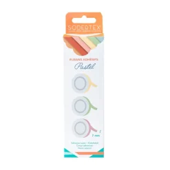 Set 20 rollos de cinta adhesiva de colores pastel 10mx7mm<Loolipo