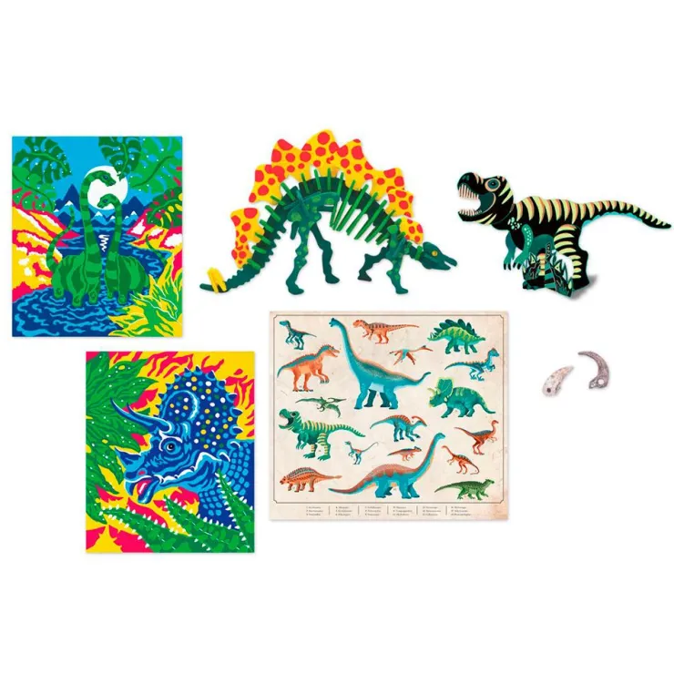 Set con 6 actividades de dinosaurios Jurassic Explorer<Janod Clearance