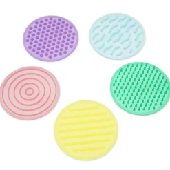 Set círculos silicona sensoriales texturas y colores<Tickit Online