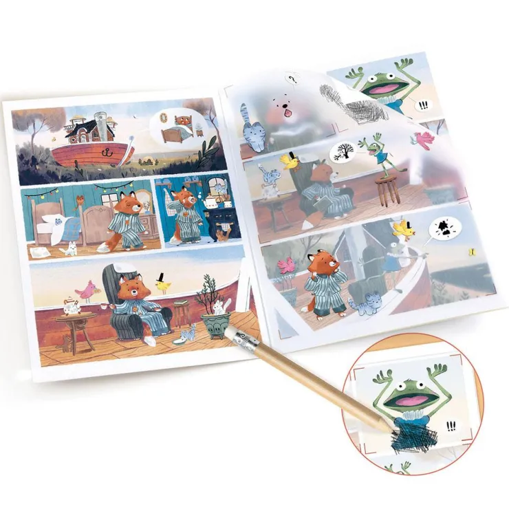 Set crea cómic con calcomanías Sailor y Gipsy<Djeco