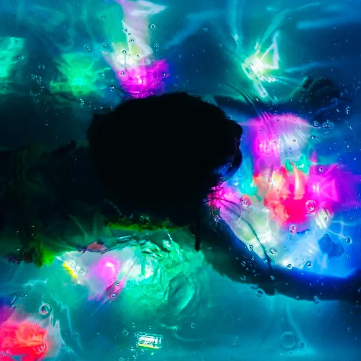 Set cubos azules con luz 4 unidades Glo Pals<Glopals Sale