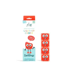 Set cubos rojos con luz 4 unidades Glo Pals<Glopals Hot