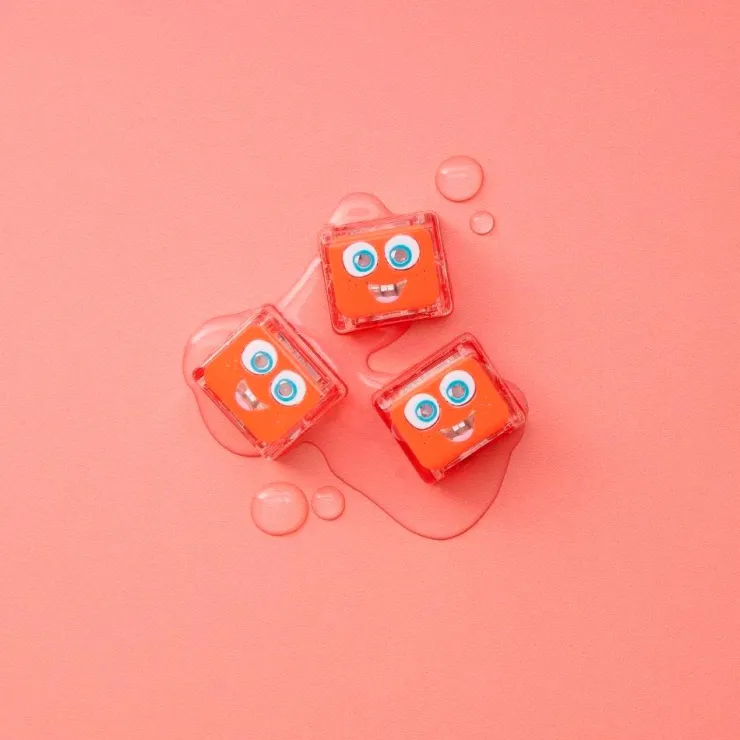 Set cubos rojos con luz 4 unidades Glo Pals<Glopals Hot