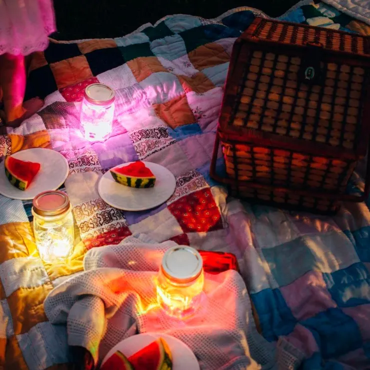Set cubos rojos con luz 4 unidades Glo Pals<Glopals Hot