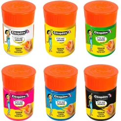 Set de 6 botes de témpera 50ml con pincel P´tit Pot Gouache<Cleopatre New