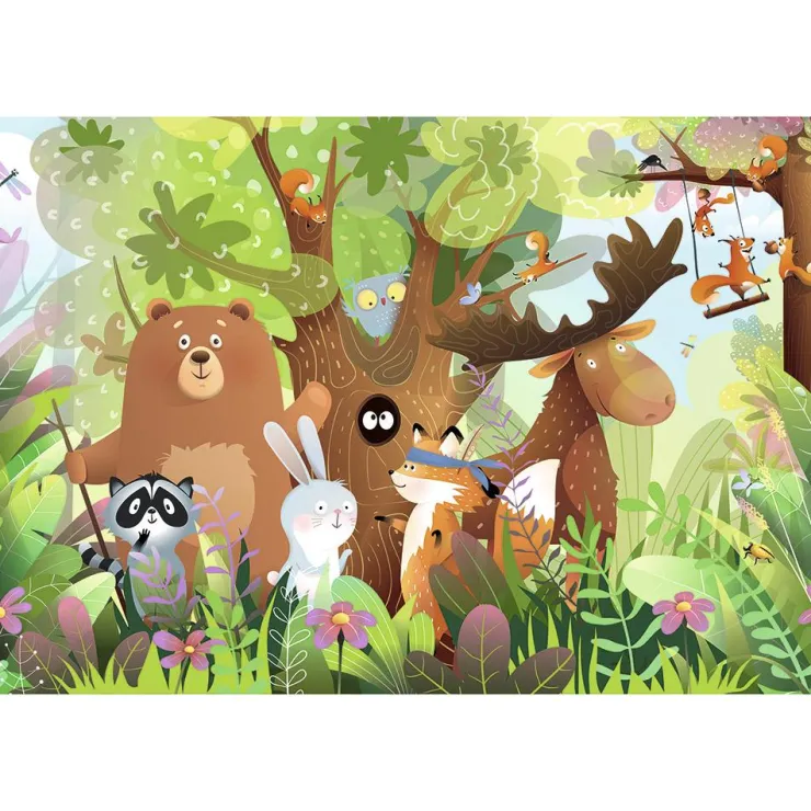 Set dos puzzles Animales salvajes 24 piezas<Calypto Discount