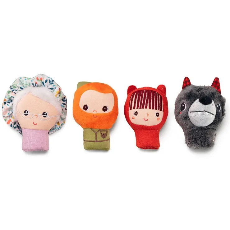 Set marionetas dedo Caperucita roja<Lilliputiens Hot