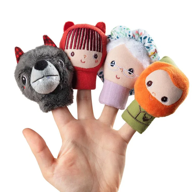Set marionetas dedo Caperucita roja<Lilliputiens Hot