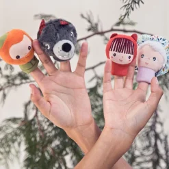 Set marionetas dedo Caperucita roja<Lilliputiens Hot