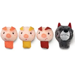 Set marionetas dedo Los Tres Cerditos<Lilliputiens New