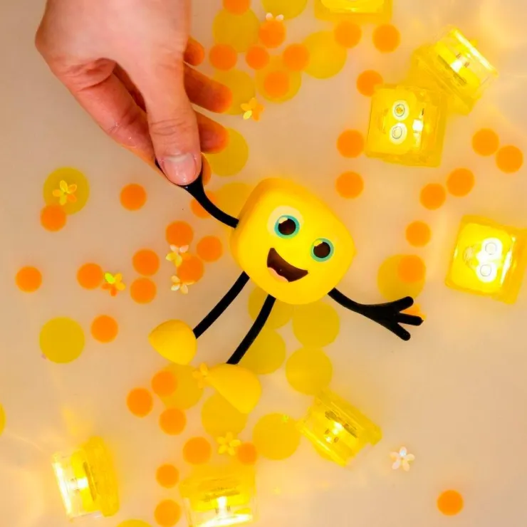 Set personaje Alex y 2 cubos amarillos con luz Glo Pals<Glopals Best
