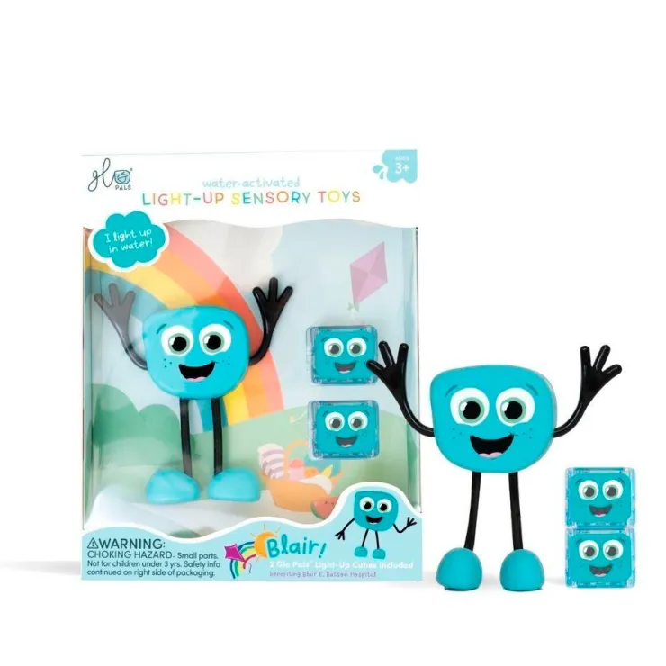 Set personaje Blair y 2 cubos azules con luz Glo Pals<Glopals Sale
