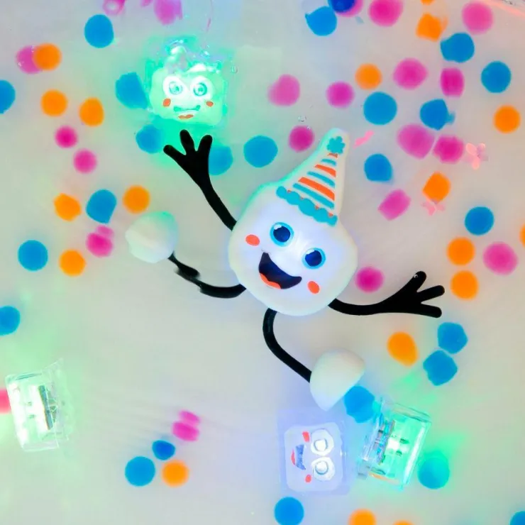Set personaje Party Pal y 2 cubos multicolor con luz Glo Pals<Glopals New
