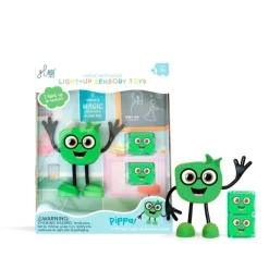 Set personaje Pippa y 2 cubos verdes con luz Glo Pals<Glopals Clearance