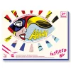 Set pintar rotuladores pincel y calcomanías superhéroes<Djeco Sale