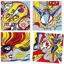 Set pintar rotuladores pincel y calcomanías superhéroes<Djeco Sale
