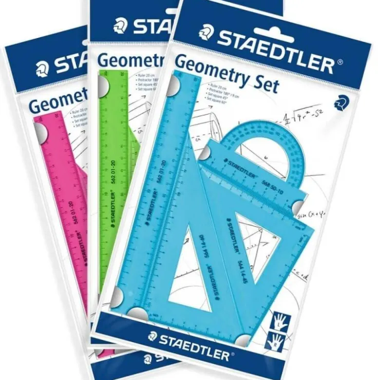 Set reglas escolares colores surtidos<Staedtler Hot