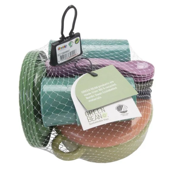 Set vajilla Eco Green Bean (Colores surtidos)<Dantoy Hot