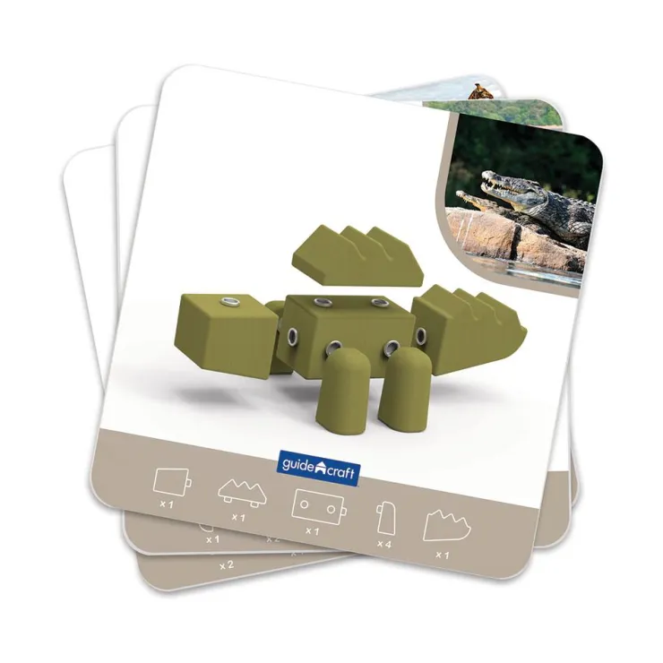 Snap block animales 33 pzas.<Guidecraft New