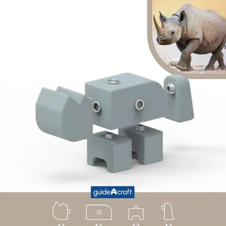 Snap block animales 33 pzas.<Guidecraft New