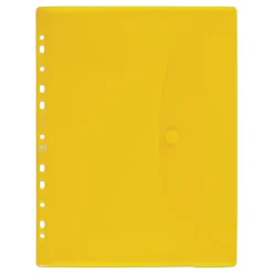 Sobre tamaño A4 PP translúcido multitaladro con cierre de velcro colores surtidos<Oxford