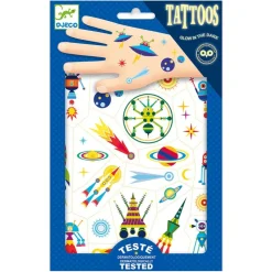 Tatuajes Espacio brilla en la oscuridad<Djeco Clearance