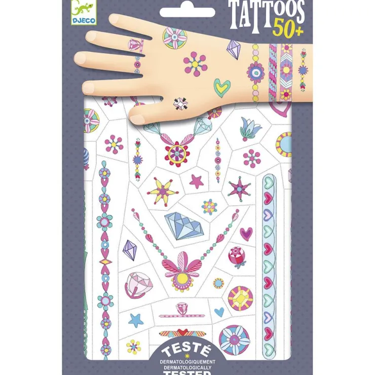 Tatuajes joyas neón<Djeco