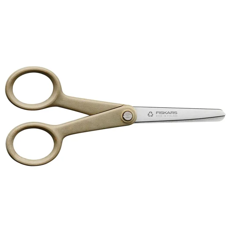 Tijeras punta redondeada recicladas 13cm. diestros y zurdos<Fiskars Discount