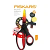 Tijeras softgrip 15cm. rojo y negro<Fiskars