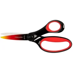Tijeras softgrip 15cm. rojo y negro<Fiskars