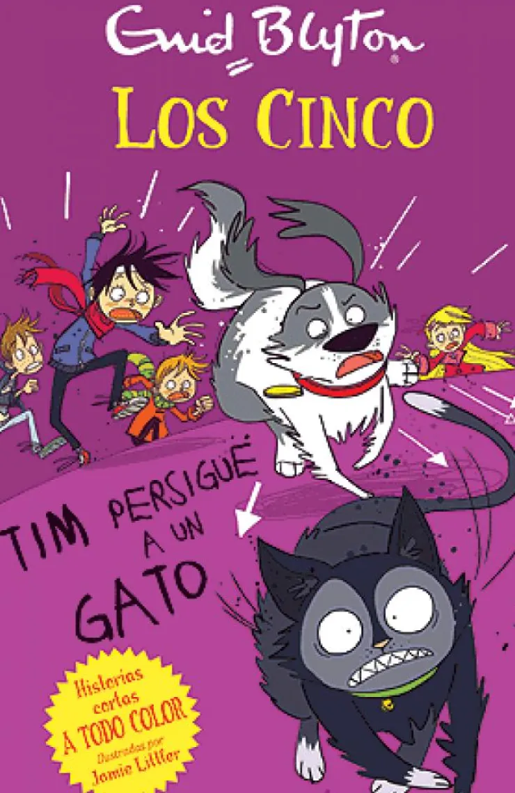 Tim persigue un gato< New