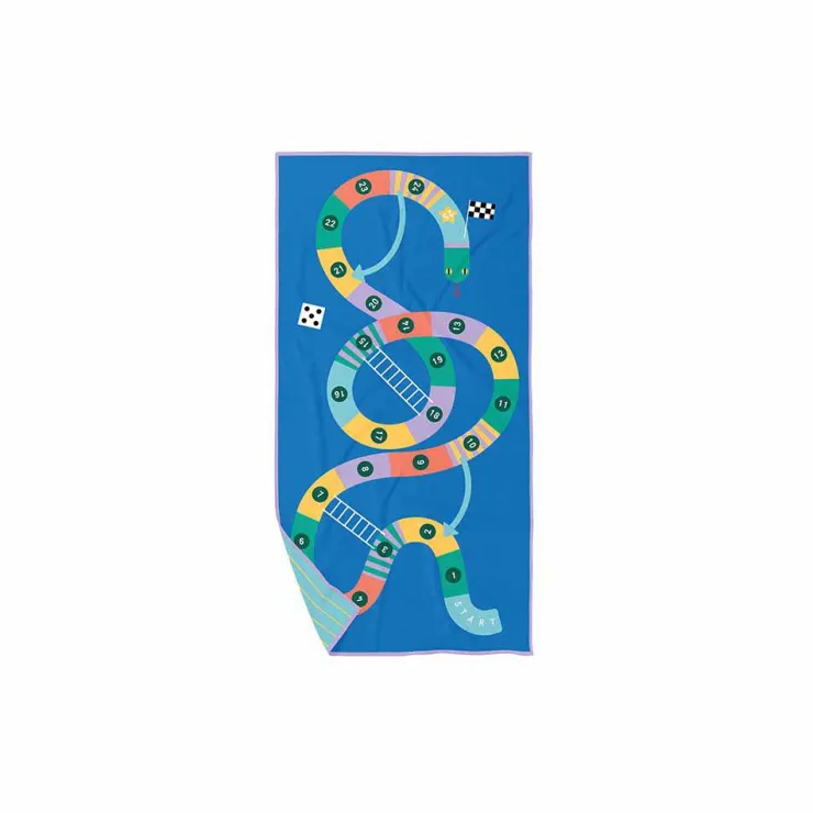 Toalla de playa M juego serpientes y escaleras.<Quut New