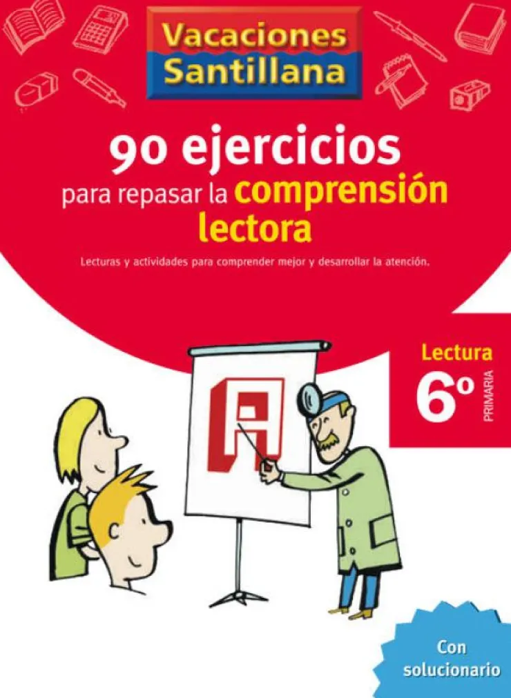 VACACIONES SANTILLANA 6 PRIMARIA 90 EJERCICIOS PARA MEJORAR LA COMPRENSION LECTO< Sale